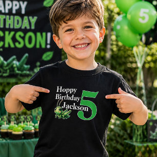 Camiseta De Bebé Feliz cumpleaños saltamontes 5º cumpleaños