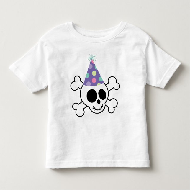 Camiseta De Bebé Feliz cumpleaños Skull (Anverso)