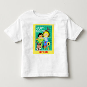 Camiseta De Bebé Feliz Día de Acción de Gracias, Personalizado espa