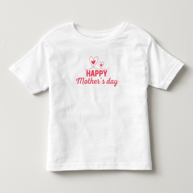 Camiseta De Bebé Feliz Día de la Madre (Anverso)