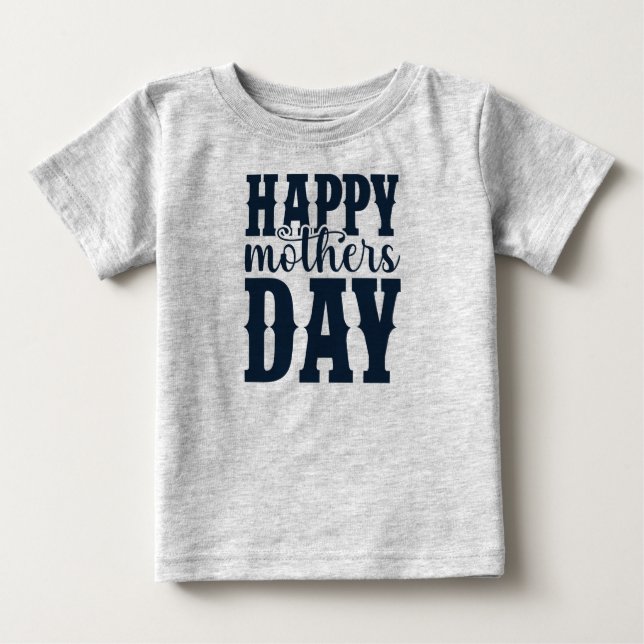 Camiseta De Bebé Feliz Día de la Madre-11344 (Anverso)