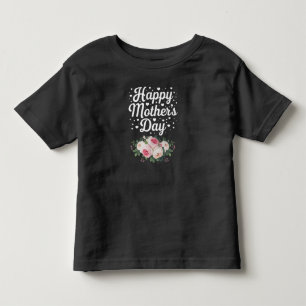 Camiseta De Bebé Feliz Día de la Madre Floral Bonita Mamá Abuela Es