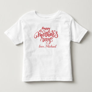 Camiseta De Bebé Feliz Día de la Madre, mamá