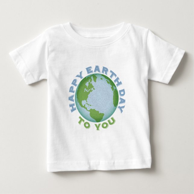 Camiseta De Bebé Feliz Día de la Tierra (Anverso)