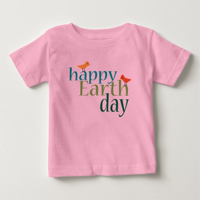 Camiseta De Bebé Feliz Día de la Tierra (Anverso)