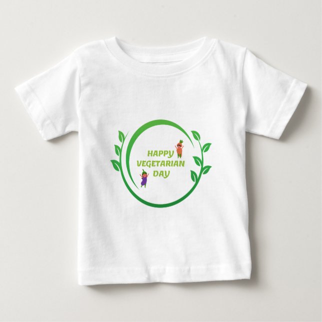 Camiseta De Bebé Feliz Día de la Vegetación (Anverso)