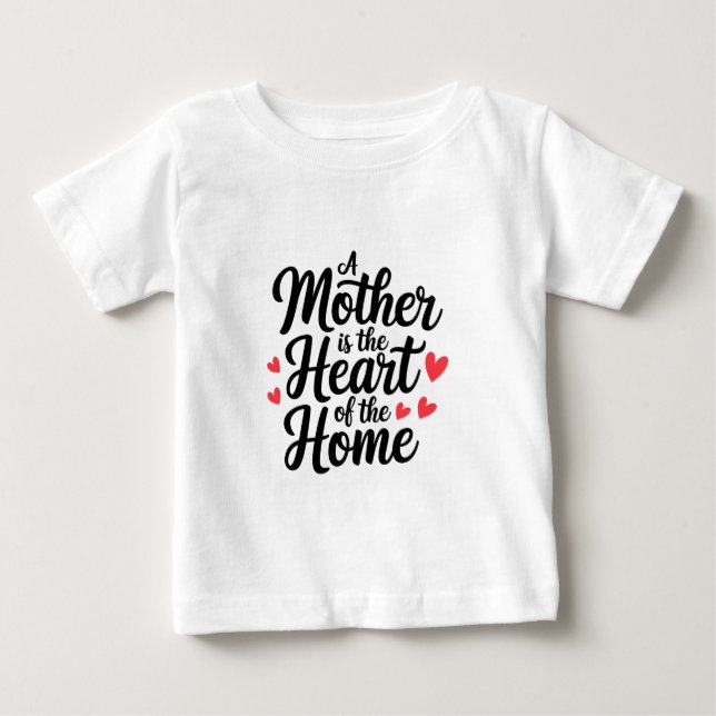 Camiseta De Bebé Feliz día de las madres (Anverso)