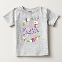 Camiseta De Bebé Feliz Día de Pascua, divertido Día de Pascua