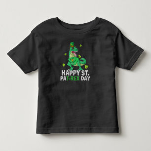 Camiseta De Bebé Feliz día de San Pat Trex Dinosaurio Infantil San