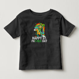 Camiseta De Bebé Feliz día de San Pat Trex Dinosaurio Infantil San 