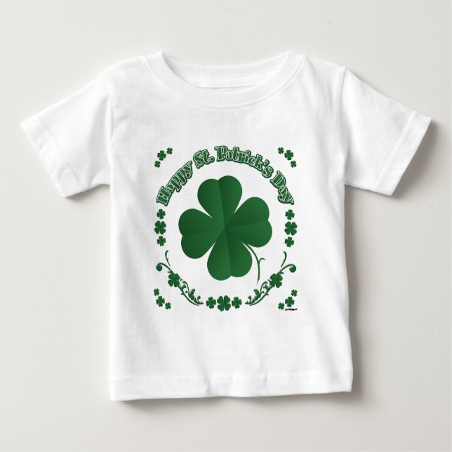 Camiseta De Bebé Feliz Día de San Patricio (Anverso)