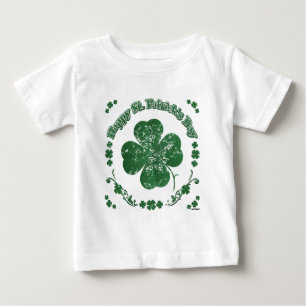 Camiseta De Bebé Feliz Día de San Patricio - estilo vintage