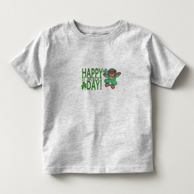 Camiseta De Bebé Feliz Día de San Patricio Ruffle Tee (Anverso)