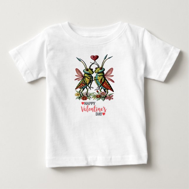 Camiseta De Bebé Feliz Día de San Valentín (Anverso)