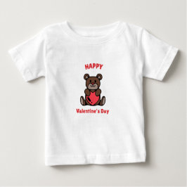 Camiseta De Bebé Feliz Día de San Valentín