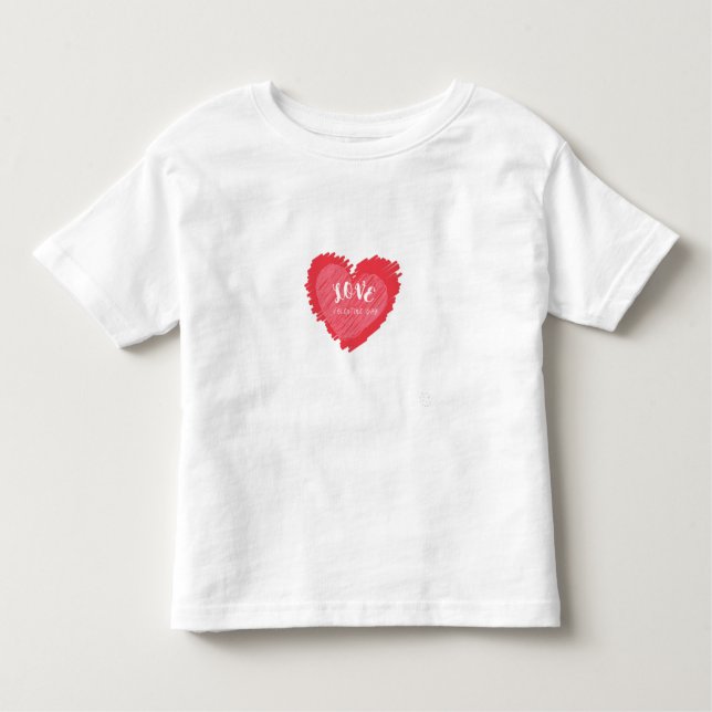 Camiseta De Bebé Feliz día de San Valentín. (Anverso)