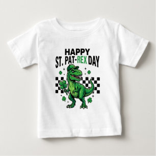 Camiseta De Bebé Feliz día de St Pat-Rex Dinosaurio Fiesta