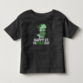 Camiseta De Bebé Feliz día de St Pat Trex Dinosaurio Infantil St Pa