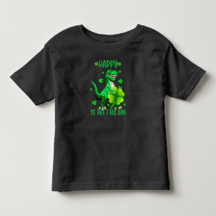 Camiseta De Bebé Feliz día de St Pat Trex Dinosaurio Infantil St Pa