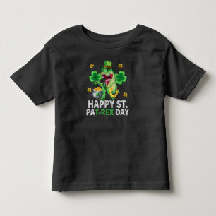 Camiseta De Bebé Feliz día de St Pat Trex Dinosaurio Infantil St Pa