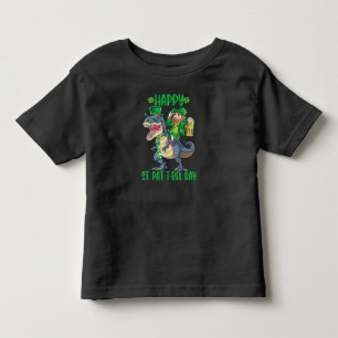 Camiseta De Bebé Feliz día de St Pat Trex Dinosaurio Infantil St Pa