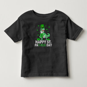 Camiseta De Bebé Feliz día de St Pat Trex Dinosaurio Infantil St Pa