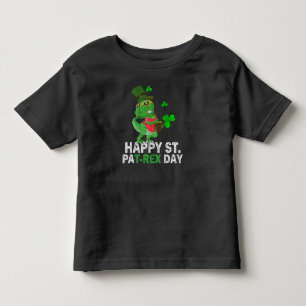 Camiseta De Bebé Feliz día de St Pat Trex Dinosaurio Niño pequeño S