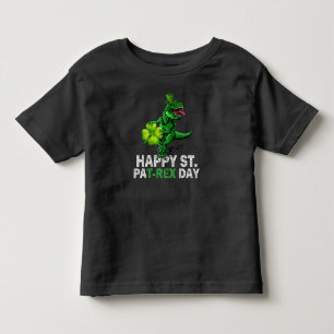 Camiseta De Bebé Feliz día de St Pat Trex Dinosaurio Niño pequeño S