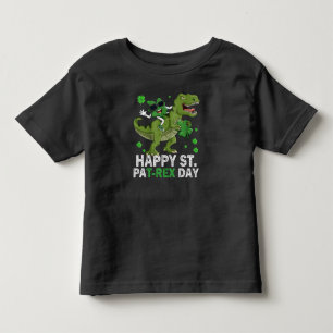 Camiseta De Bebé Feliz día de St Pat Trex Dinosaurio Niño pequeño S
