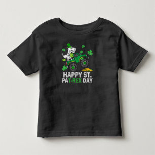 Camiseta De Bebé Feliz día de St Pat Trex Dinosaurio Niño pequeño S