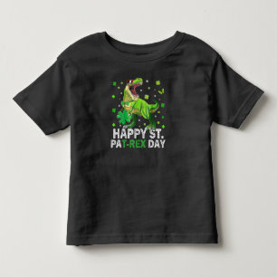 Camiseta De Bebé Feliz día de St Pat Trex Dinosaurio Niño pequeño S