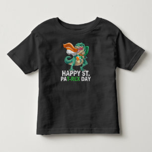 Camiseta De Bebé Feliz día de St Pat Trex Dinosaurio Niño pequeño S