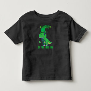 Camiseta De Bebé Feliz día de St Pat Trex Dinosaurio Niño pequeño S