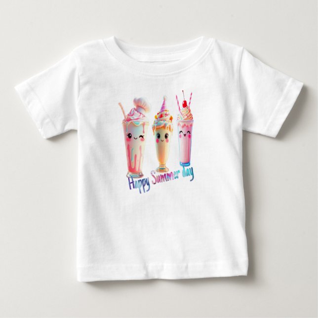 Camiseta De Bebé Feliz Día de Verano (Anverso)