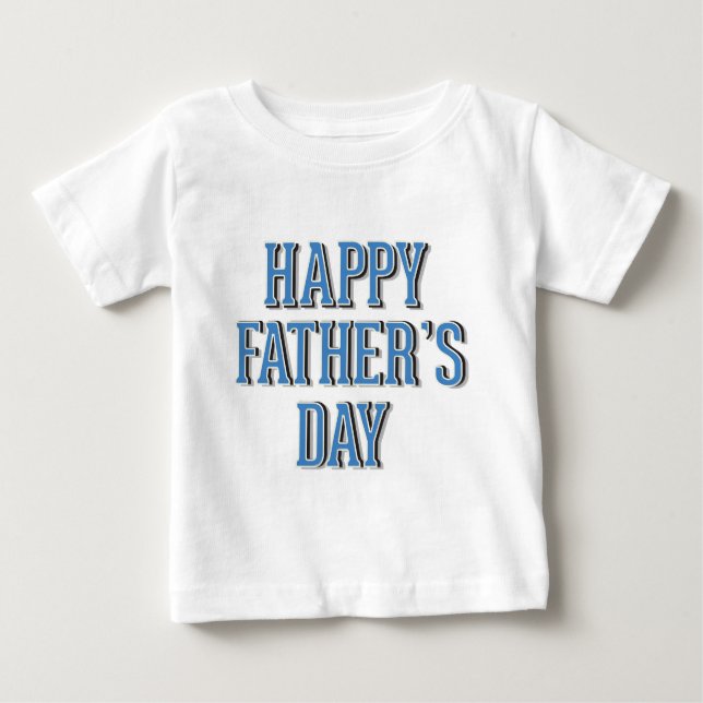 Camiseta De Bebé Feliz Día del Padre (Anverso)