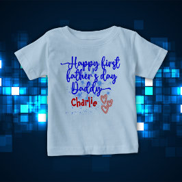 Camiseta De Bebé Feliz Día del Padre Papá |