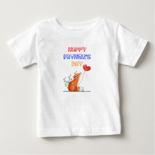 Camiseta De Bebé Feliz Día del Padre Regalos para Papá Padre Zorro 