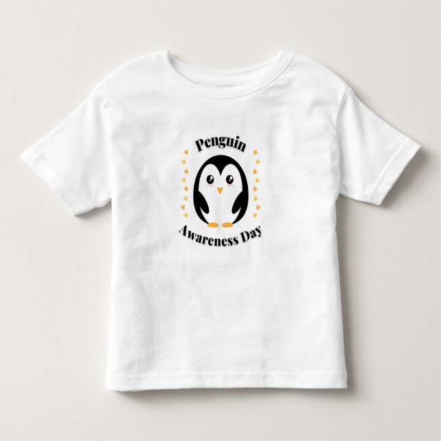 Camiseta De Bebé ¡Feliz Día del Pingüino! (Anverso)