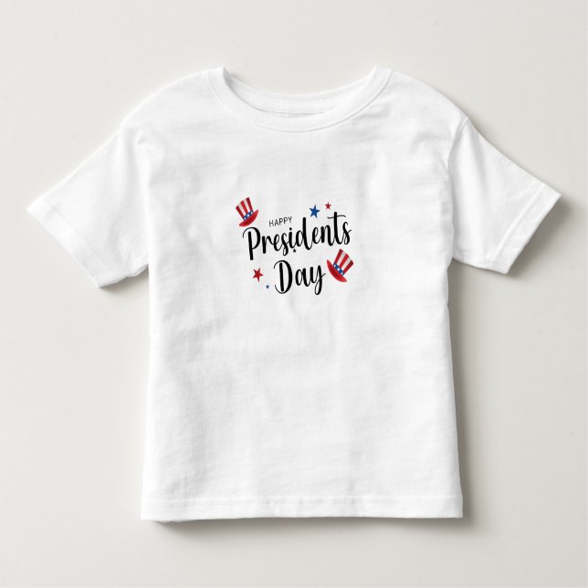 Camiseta De Bebé Feliz Día del Presidente (Anverso)