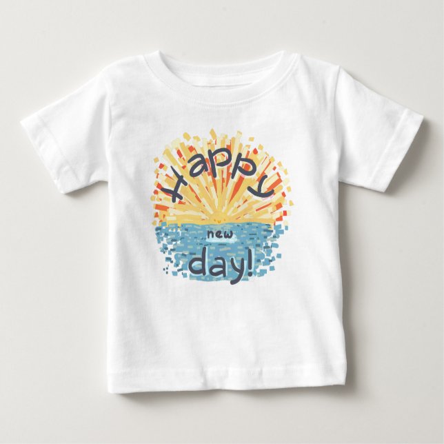 Camiseta De Bebé ¡Feliz Día Nuevo! (Anverso)