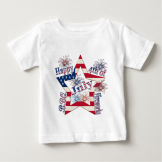 Camiseta De Bebé Feliz el 4 de julio