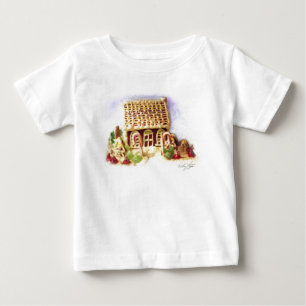 Camiseta De Bebé Feliz feriado Gingerbread House Shirt
