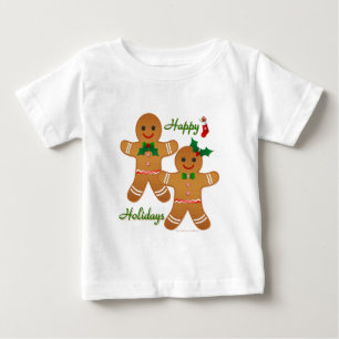 Camiseta De Bebé Feliz feriado, hombre joven Chica
