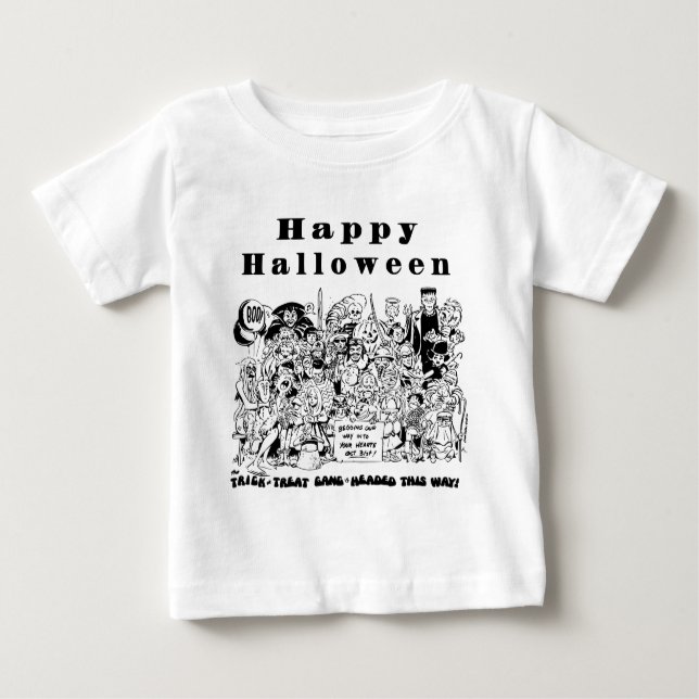Camiseta De Bebé Feliz Fiesta de Halloween (Anverso)