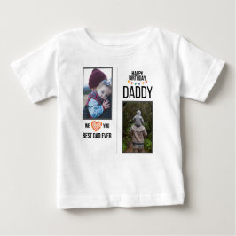 CAMISETA DE BEBÉ FELIZ FOTO DE PERSONALIZADO DE ROPA DE NATALIDAD D