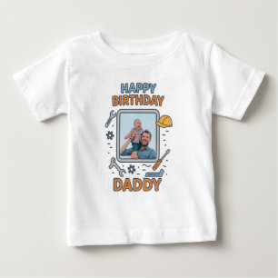CAMISETA DE BEBÉ FELIZ FOTO DE PERSONALIZADO DE ROPA DE NATALIDAD D