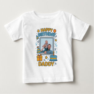 CAMISETA DE BEBÉ FELIZ FOTO DE PERSONALIZADO DE ROPA DE NATALIDAD D