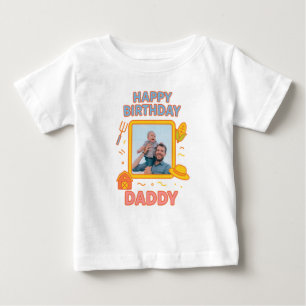 CAMISETA DE BEBÉ FELIZ FOTO DE PERSONALIZADO DE ROPA DE NATALIDAD D