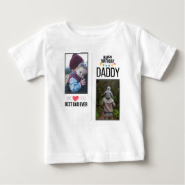 CAMISETA DE BEBÉ FELIZ FOTO DE PERSONALIZADO DE ROPA DE NATALIDAD D