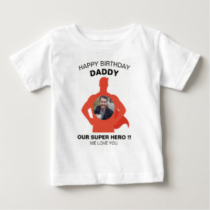 CAMISETA DE BEBÉ FELIZ FOTO DE PERSONALIZADO DE ROPA DE NATALIDAD D